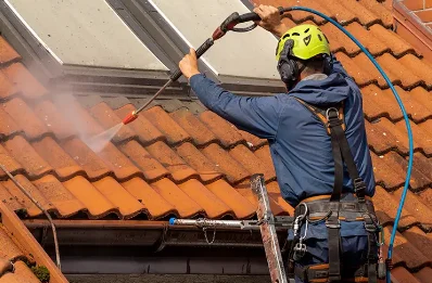 Démoussage et hydrofuge de toiture à Minzier